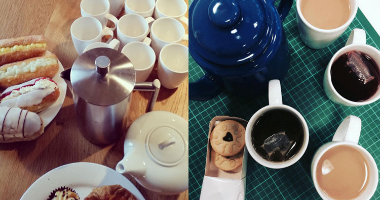 Tea time in the office